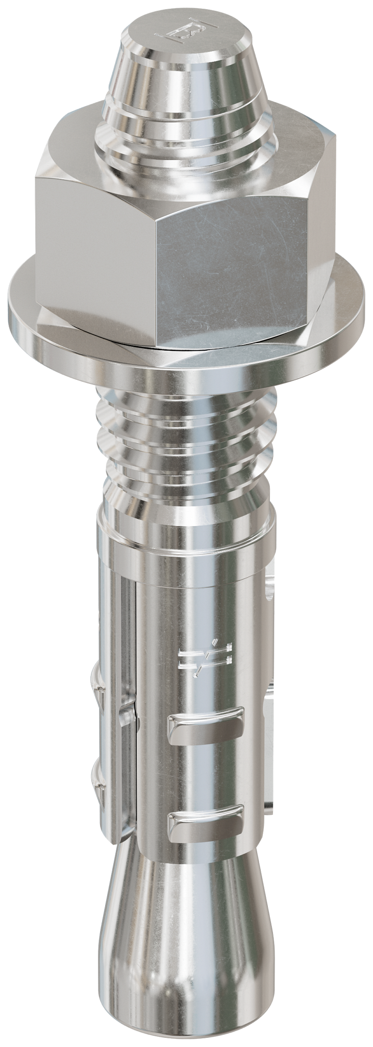 Simpson Strong-Tie STB2-37214S4F50 Strong-Bolt® 2 — 3/8 in. x 2-1/4 in. Type 304 Stainless-Steel Wedge Anchor, Fully Assembled (50-Qty) (Pack of 4)