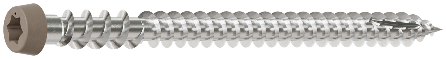 Simpson Strong-Tie DCU234MB316GR01 Deck-Drive™ DCU COMPOSITE Screw — #10 x 2-3/4 in. T20, Type 316, Gray 01 (1750-Qty)