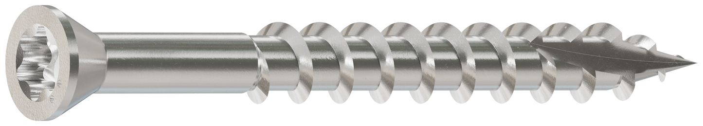 Simpson Strong-Tie S07162FTB Trim-Head Screw, 6-Lobe Drive — #7 x 1-5/8 in. T-15 Type 305 (4000-Qty)