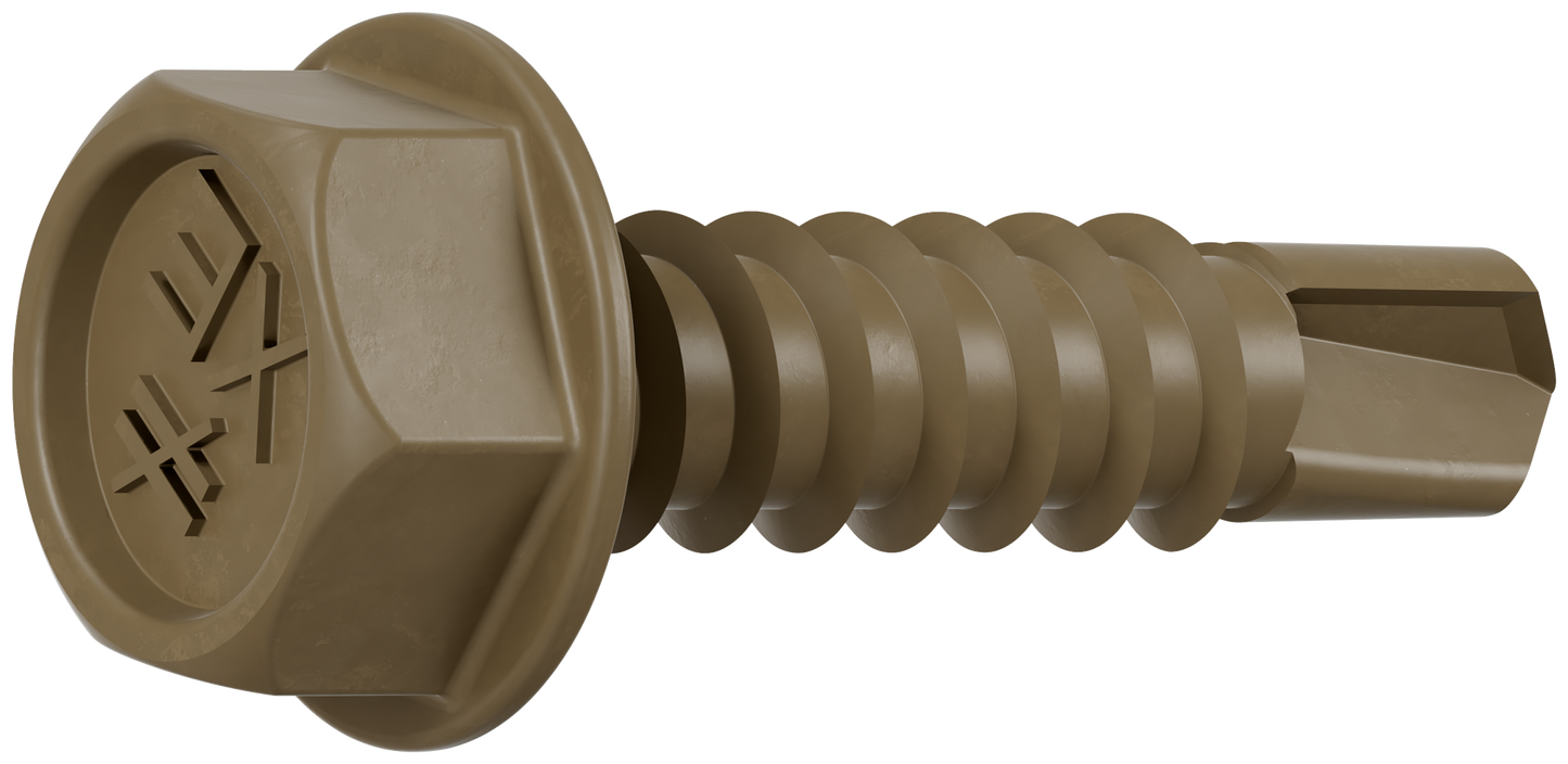 Simpson Strong-Tie XEQ34B1016C Strong-Drive® XE EXTERIOR STRUCTURAL METAL Screw — #10 x 3/4 in. 5/16 Hex (100-Qty)