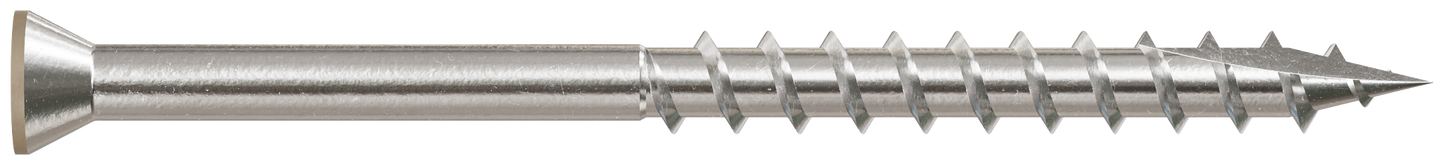 Simpson Strong-Tie T07225FT70BR05 Trim-Head Screw, 6-Lobe Drive — #7 x 2-1/4 in. T-15 Type 316, Brown 05 (70-Qty)