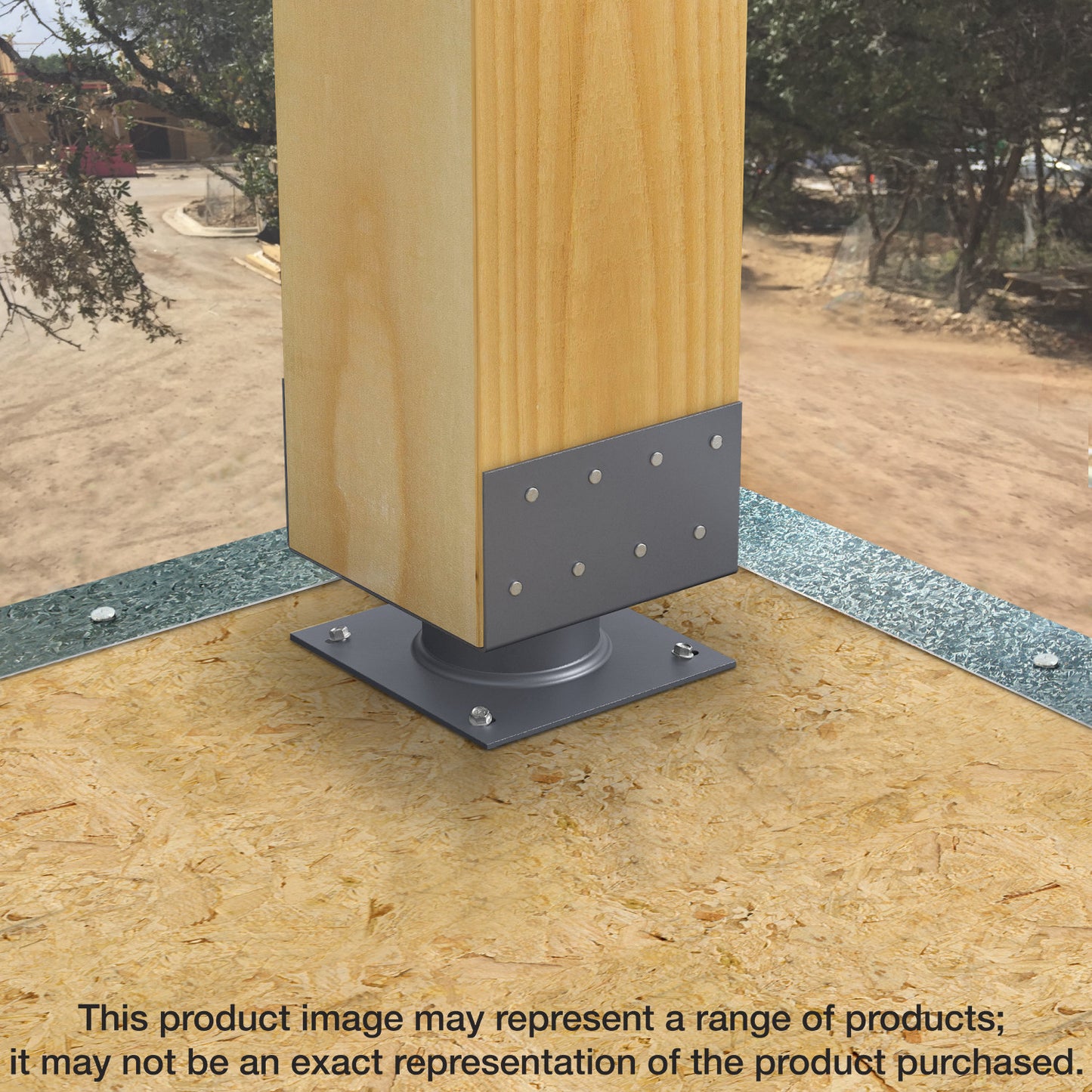 Simpson Strong-Tie ECB88HDG ECB™ Hot-Dip Galvanized 2-in. Standoff Column Base for 8x8