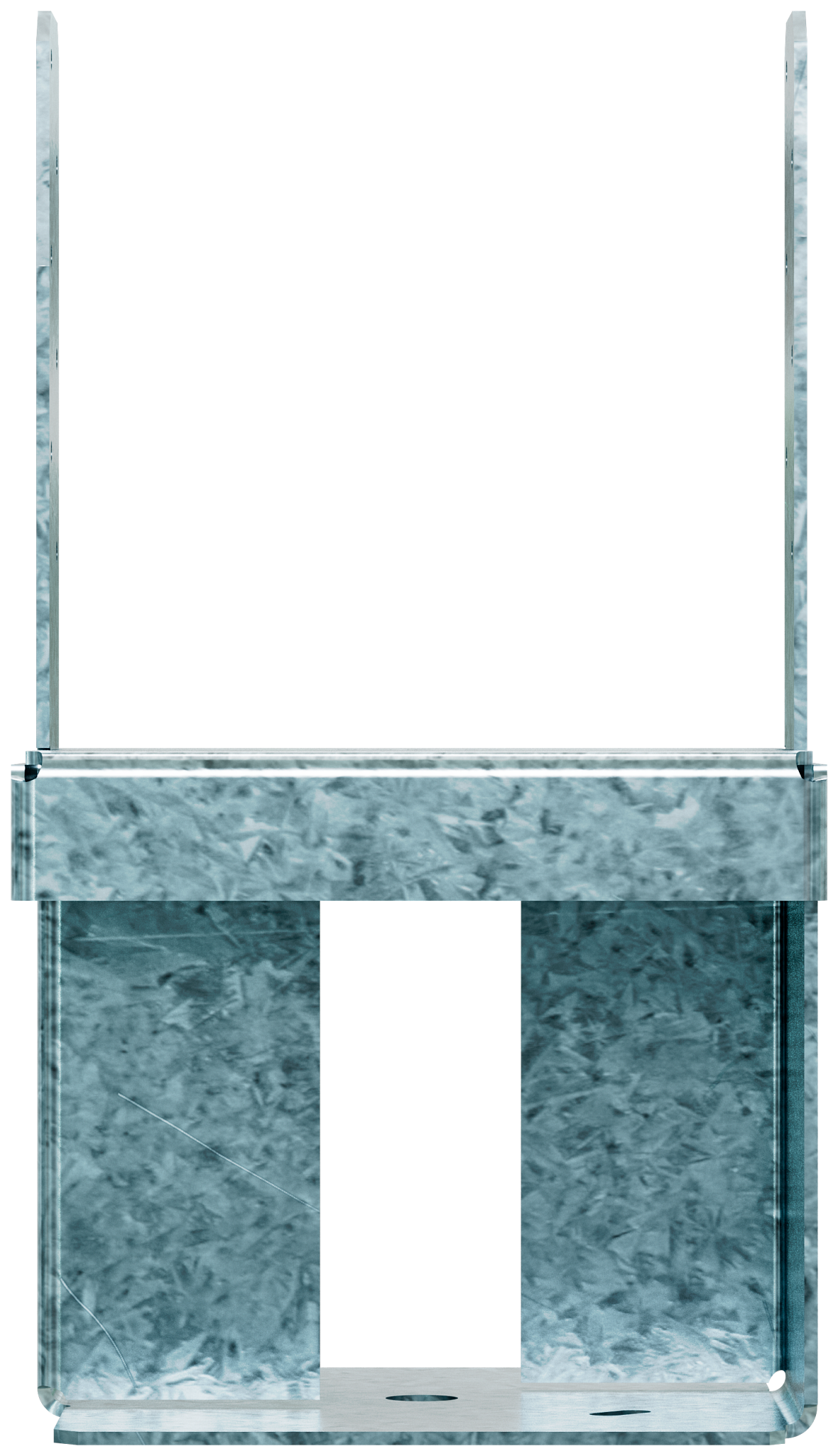 Simpson Strong-Tie PPB66-4Z PPBZ™ Porch Post Base for 6x6 Post and 4 in. Slab (Pack of 4)