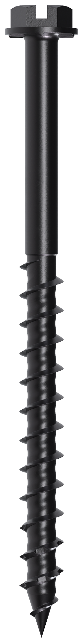 Simpson Strong-Tie TNTBL18234H Titen Turbo™ — 3/16 in. x 2-3/4 in. Hex-Head Concrete and Masonry Screw, Black (100-Qty) (Pack of 5)