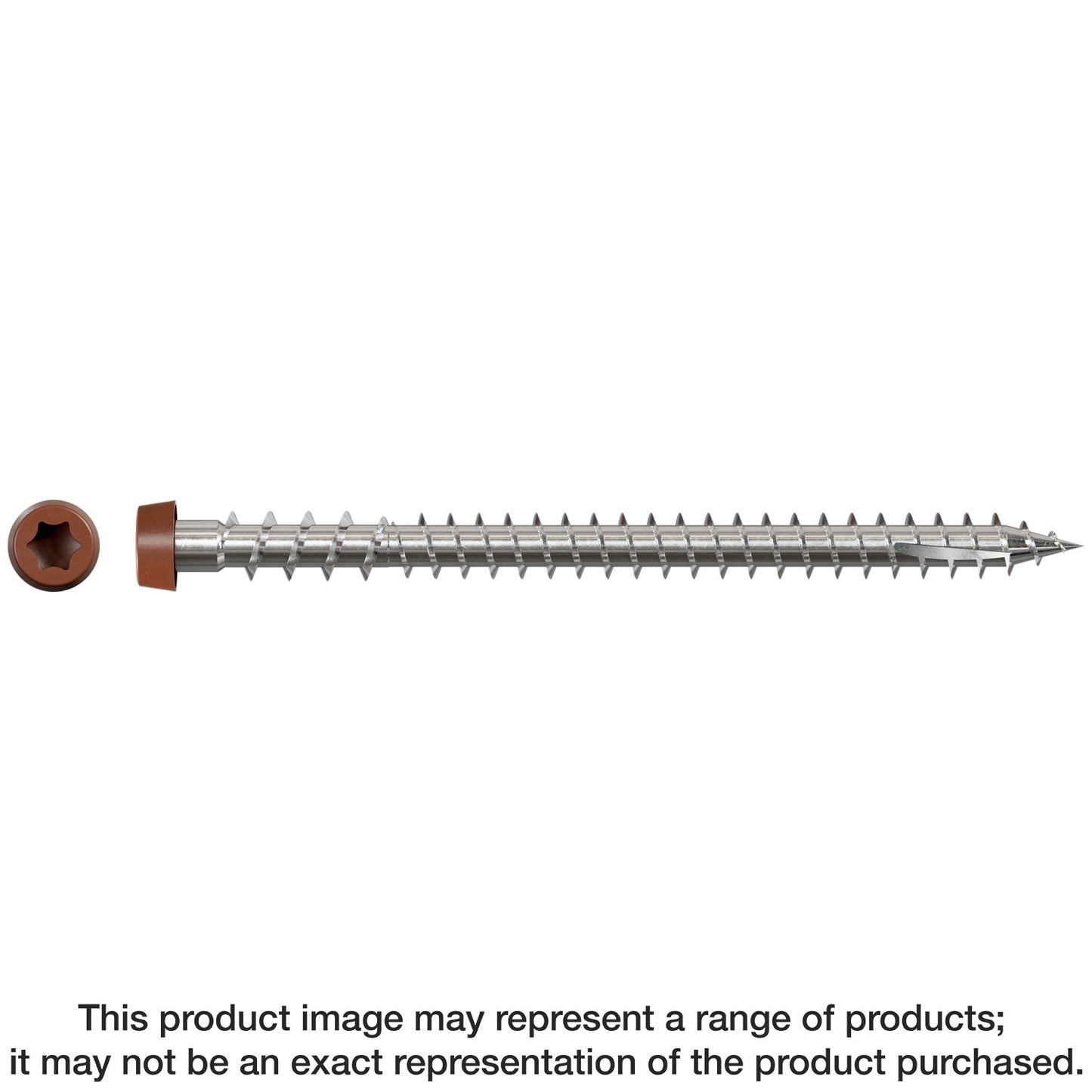 Simpson Strong-Tie DCU234S316TN01 Deck-Drive™ DCU COMPOSITE Screw (Collated) — #10 x 2-3/4 in. Type 316, Tan 01 (1000-Qty)