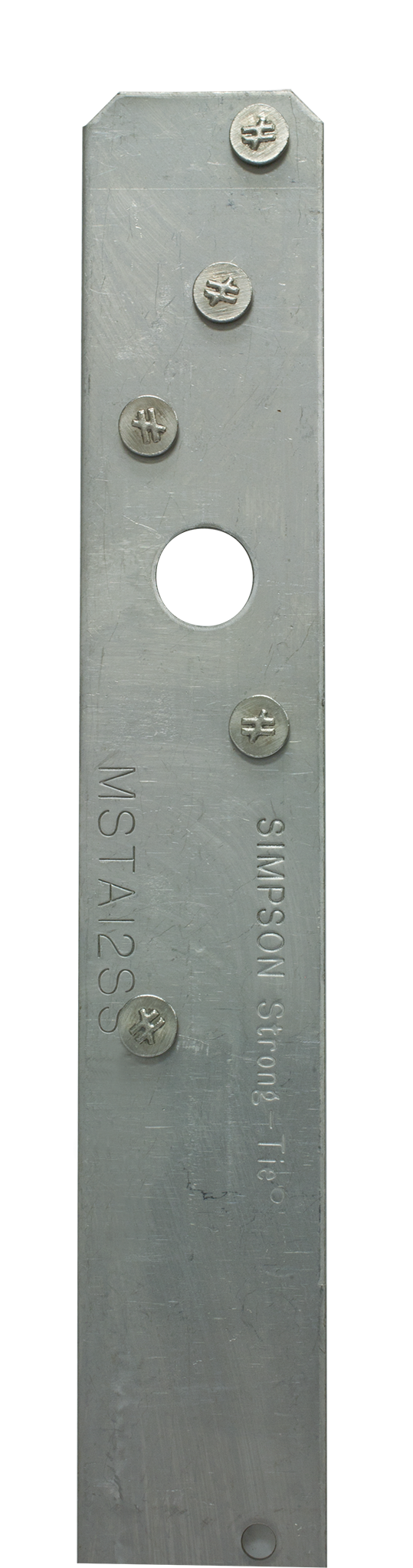 Simpson Strong-Tie MSTA12SS MSTA 12-in. 18-Gauge Stainless-Steel Medium Strap Tie (Pack of 25)