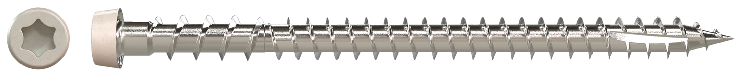 Simpson Strong-Tie DCU234P316GR05 Deck-Drive™ DCU COMPOSITE Screw — #10 x 2-3/4 in. T20, Type 316, Gray 05 (350-Qty) (Pack of 300)