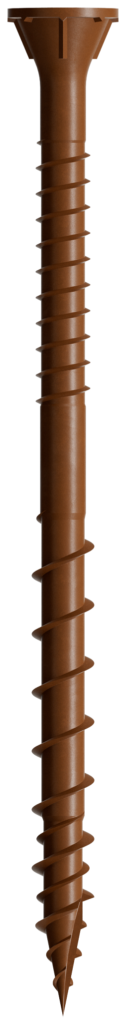 Simpson Strong-Tie DSVR3MB Deck-Drive™ DSV WOOD Screw — #10 x 3 in. T-25, Flat Head, Quik Guard®, Red (1750-Qty) (Pack of 64)