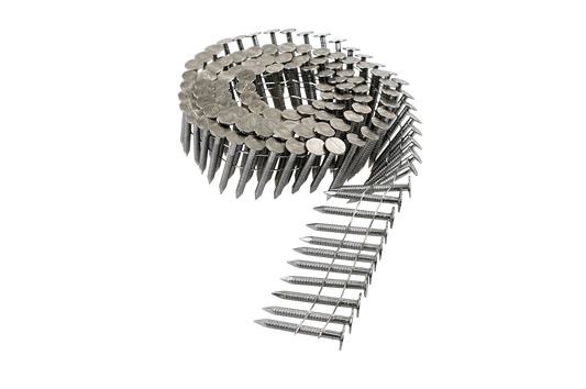 Simpson Strong-Tie S11A150RNBP 15° Wire Coil, Full Round Head, Ring-Shank Roofing Nail — 1-1/2 in. Type 304 (600-Qty) (Pack of 4)