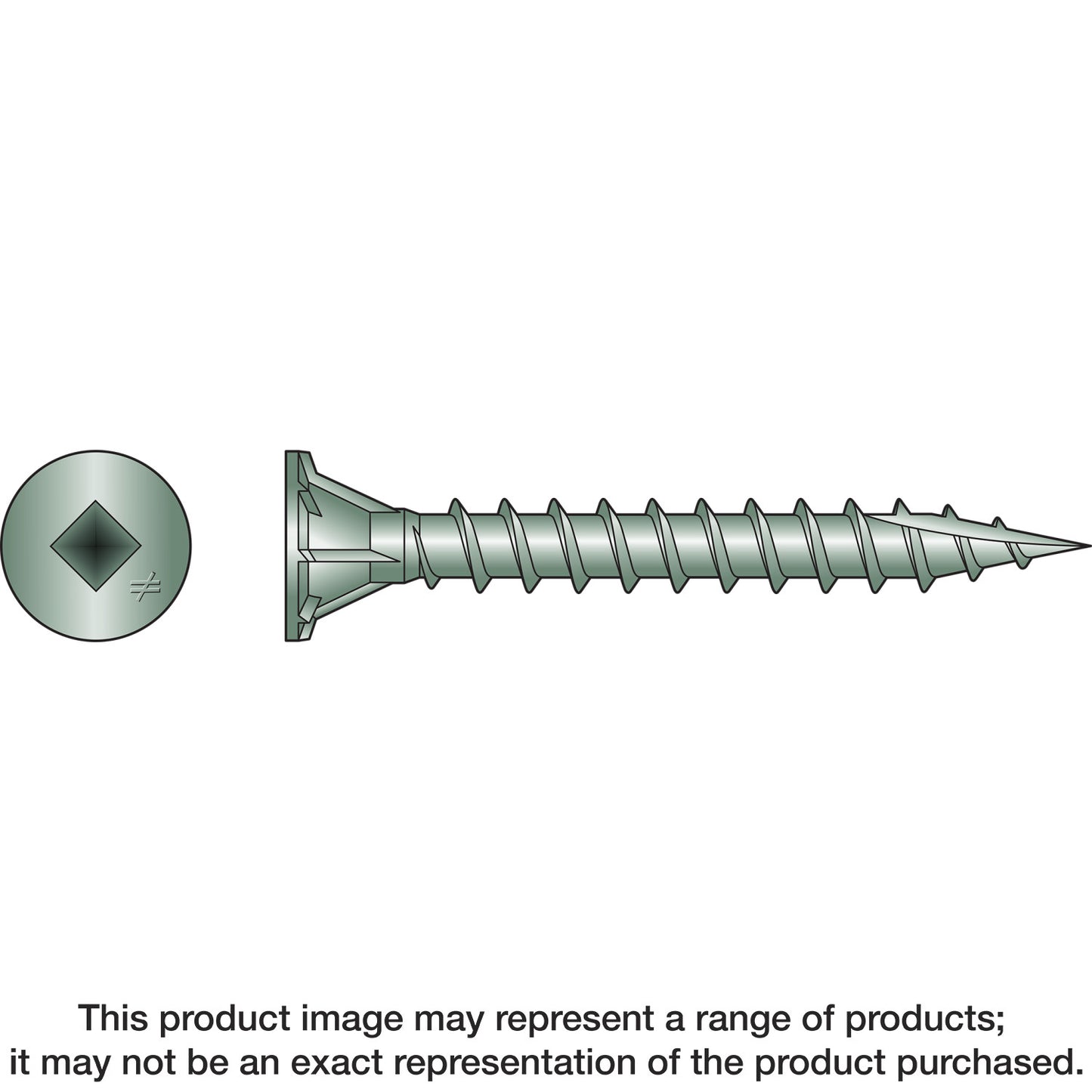 Simpson Strong-Tie CB3BLG158S CB3BLG Fiber-Cement Board Screw (Collated) — #10 x 1-5/8 in. #3 SQU (1500-Qty)