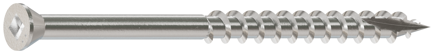 Simpson Strong-Tie S07250FB1 Trim-Head Screw, Square Drive — #7 x 2-1/2 in. #1 SQ, Type 305 (1 lb.) (Pack of 10)