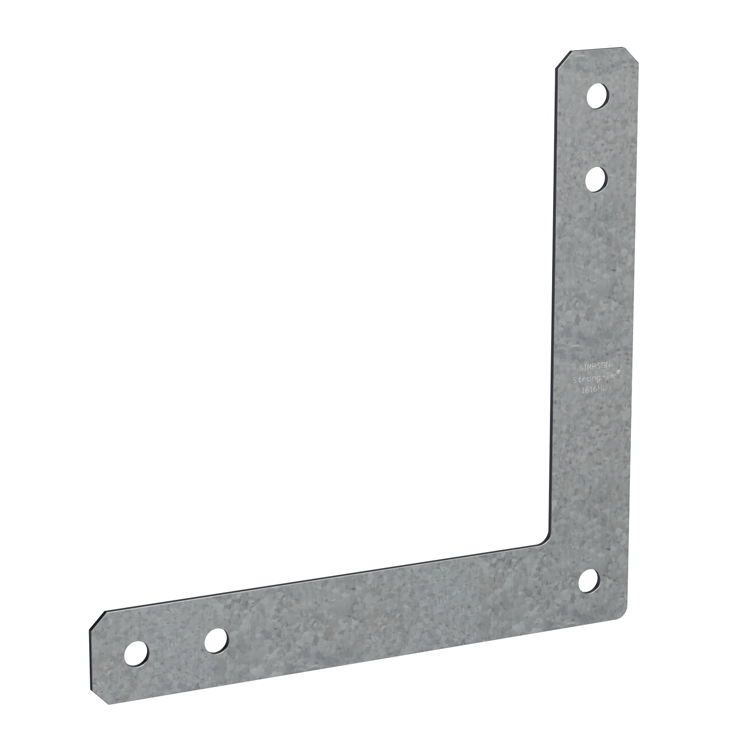 Simpson Strong-Tie 1212HL HL 12 in. x 12 in. 7-Gauge Galvanized Heavy L Strap (Pack of 5)