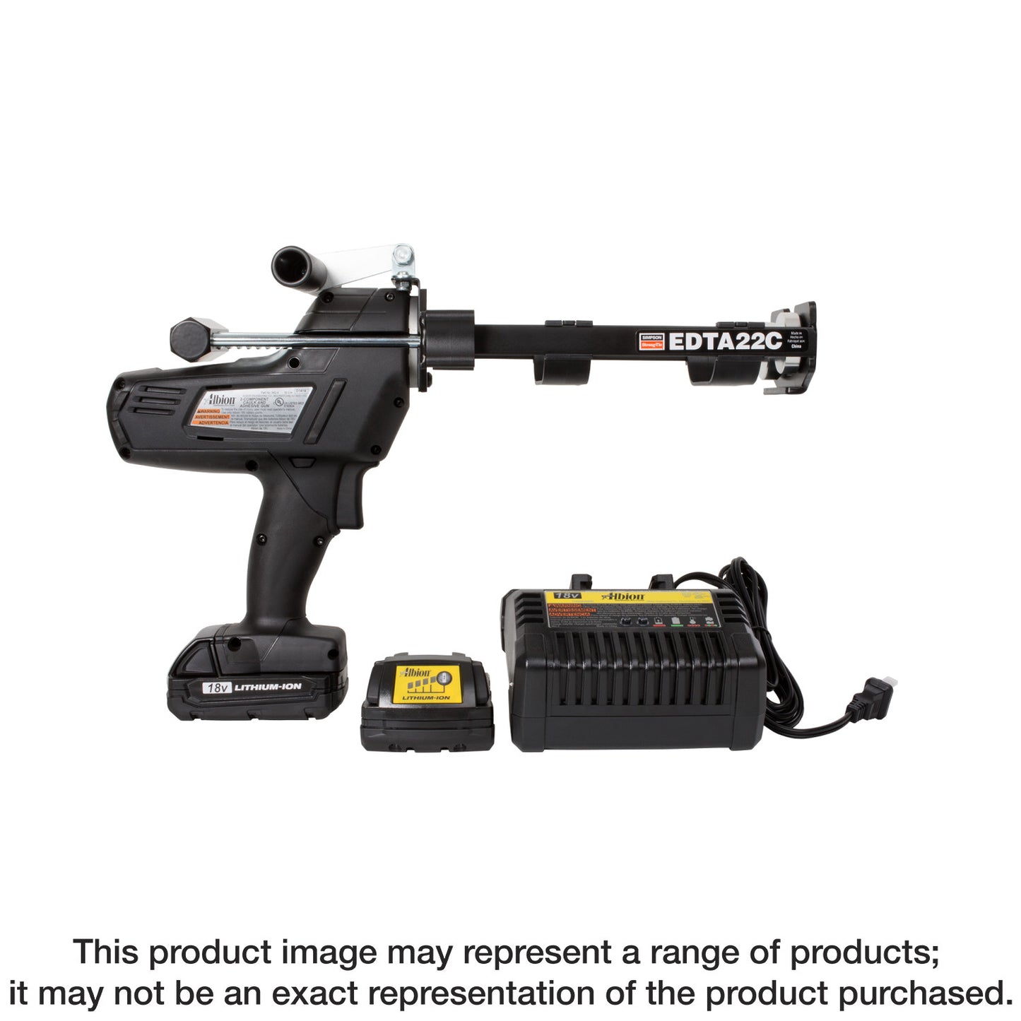 Simpson Strong-Tie EDTA22CKT EDTA22CKT Battery-Powered Dispensing Tool and Accessories for 22 oz. Cartridges (Pack of 24)