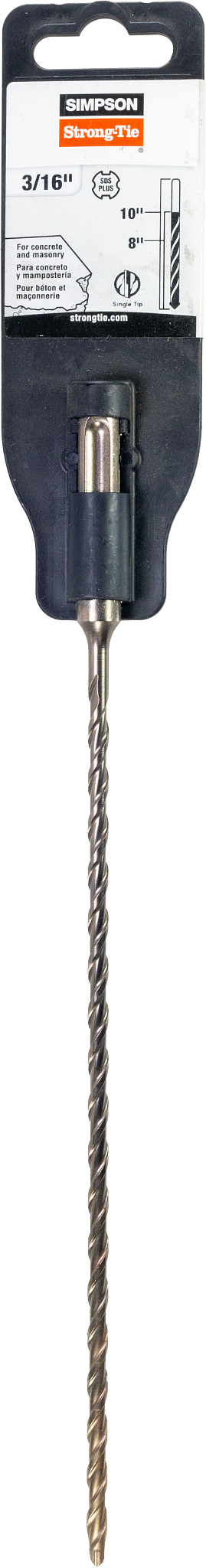 Simpson Strong-Tie MDPL01810 3/16 in. x 10 in. SDS-plus® Shank Drill Bit (Pack of 175)
