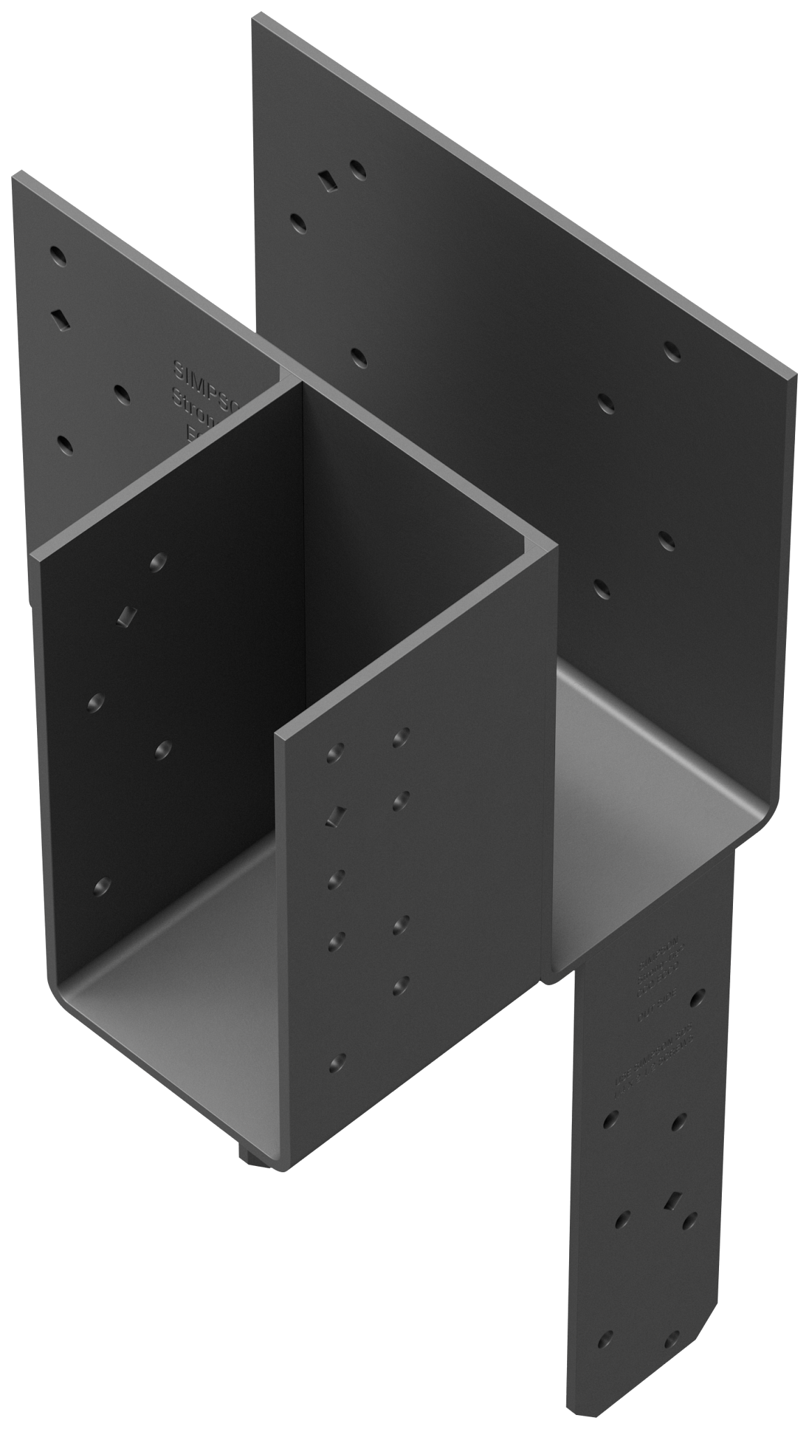 Simpson Strong-Tie ECCLRQ464SDS ECCLRQ L-Shape End Column Cap for 4x Beams, 6x Post w/ SDS Screws, Skewed Right (Pack of 48)