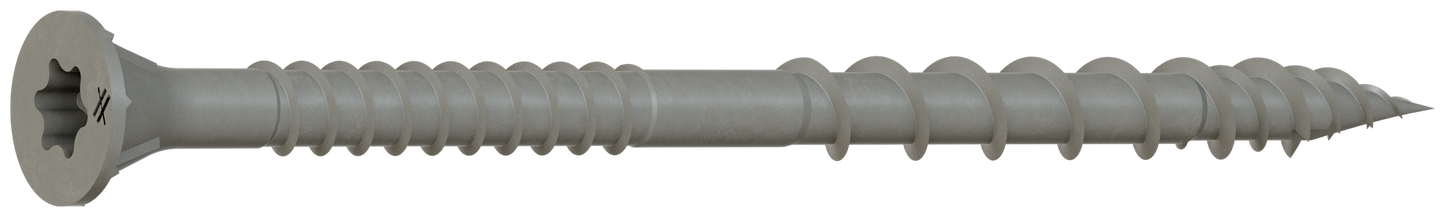 Simpson Strong-Tie DSVG3S Deck-Drive™ DSV WOOD Screw (Collated) — #10 x 3 in. T25 6-Lobe, Gray (1000-Qty) (Pack of 100)