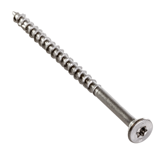 Simpson Strong-Tie T12400WP-RP20 Deck-Drive™ DWP WOOD SS Screw — #12 x 4 in. T-27, Flat Head, Type 316 (20-Qty) (Pack of 4)