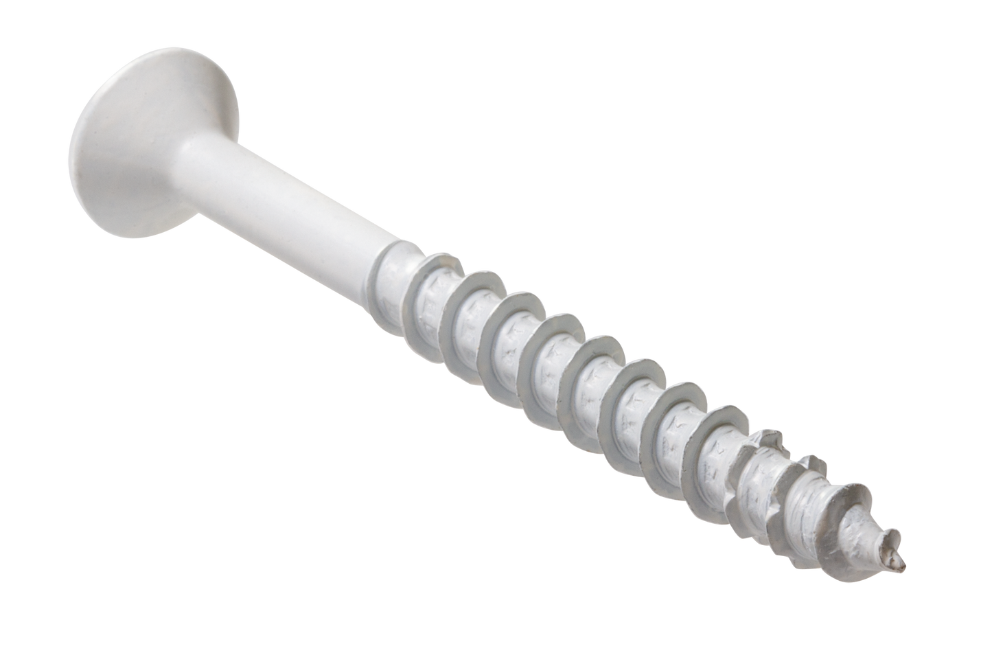 Simpson Strong-Tie TNTW25234TFC75 Titen Turbo™ — 1/4 in. x 2-3/4 in. 6-Lobe Flat-Head Concrete and Masonry Screw, White (75-Qty) (Pack of 336)