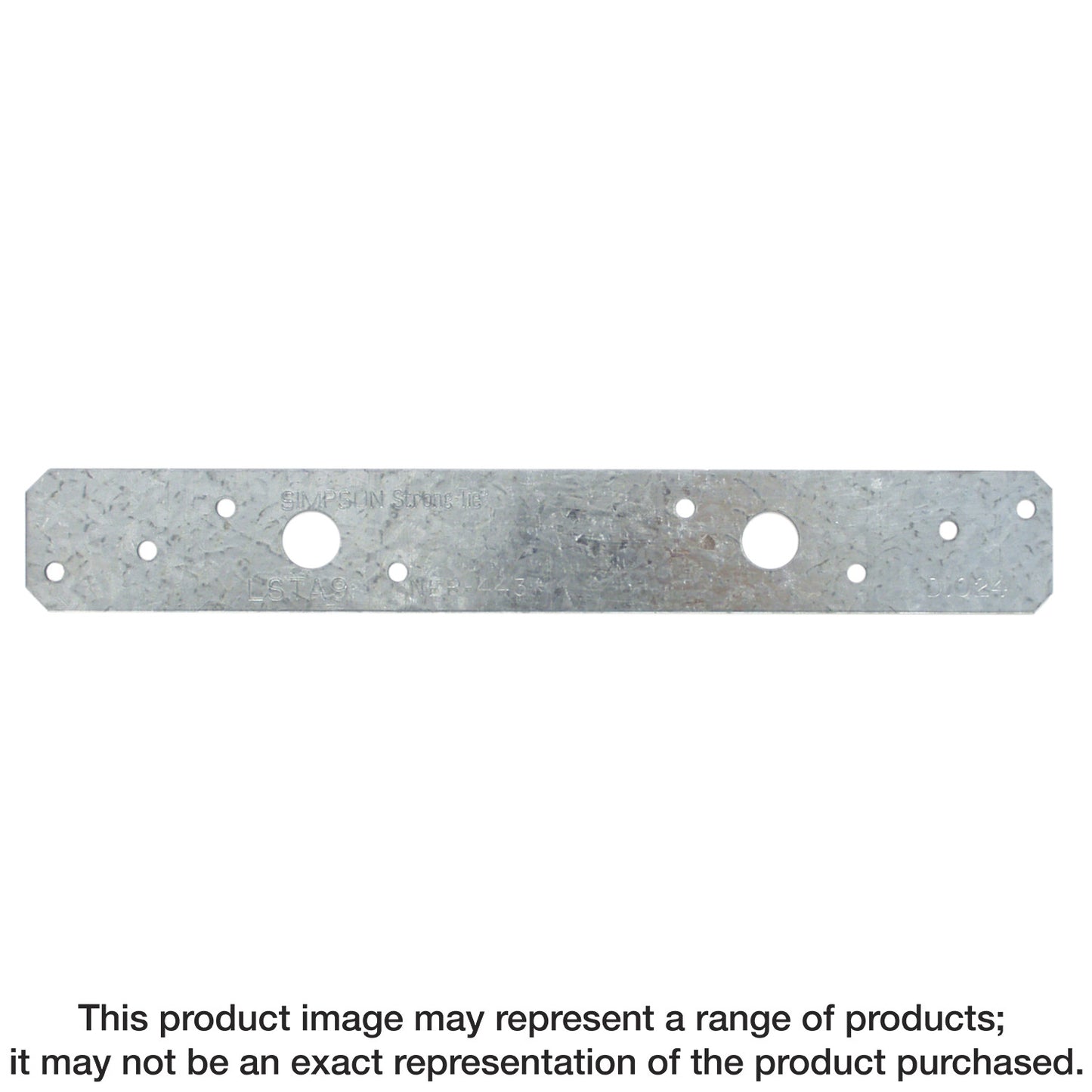 Simpson Strong-Tie LSTA9 LSTA 1-1/4 in. x 9 in. 20-Gauge Galvanized Strap Tie (Pack of 18200)