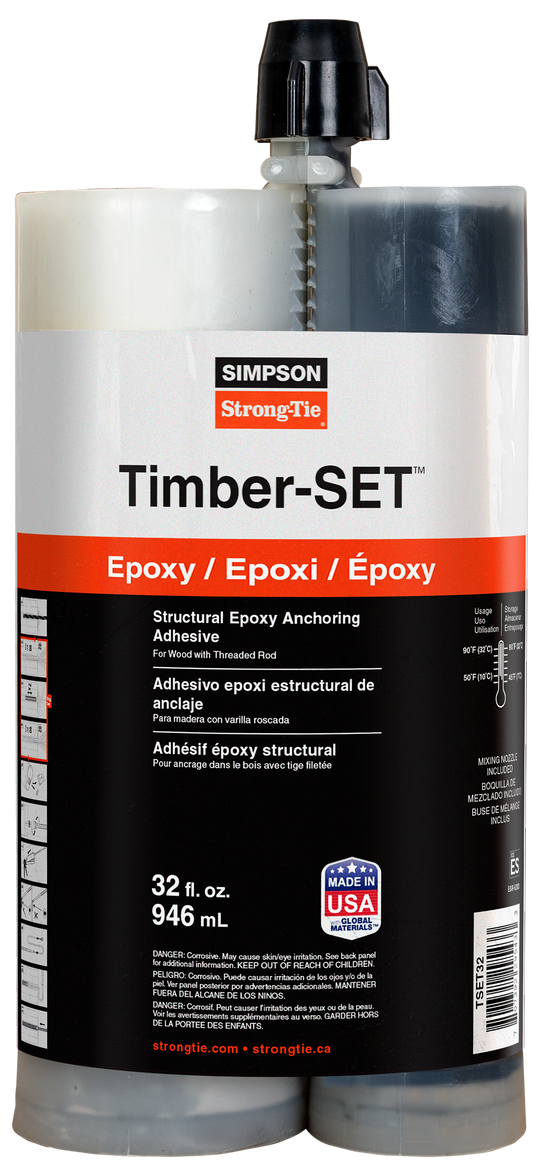 Simpson Strong-Tie TSET32 Timber-SET™ 32 oz. Structural Epoxy Anchoring Adhesive (Pack of 5)