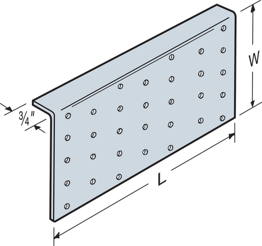Simpson Strong-Tie TPA37 TPA 3-1/2 in. x 7 in. 20-Gauge Galvanized Tie Plate (Pack of 6000)