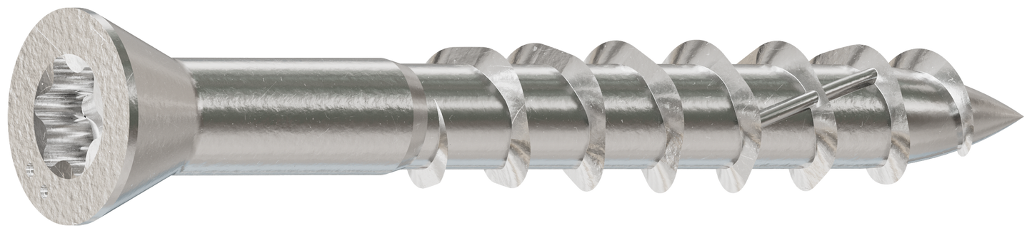 Simpson Strong-Tie S07125WP1 Deck-Drive™ DWP WOOD SS Screw — #7 x 1-1/4 in. T-15, Trim Head, Type 305 (1 lb.) (Pack of 10)