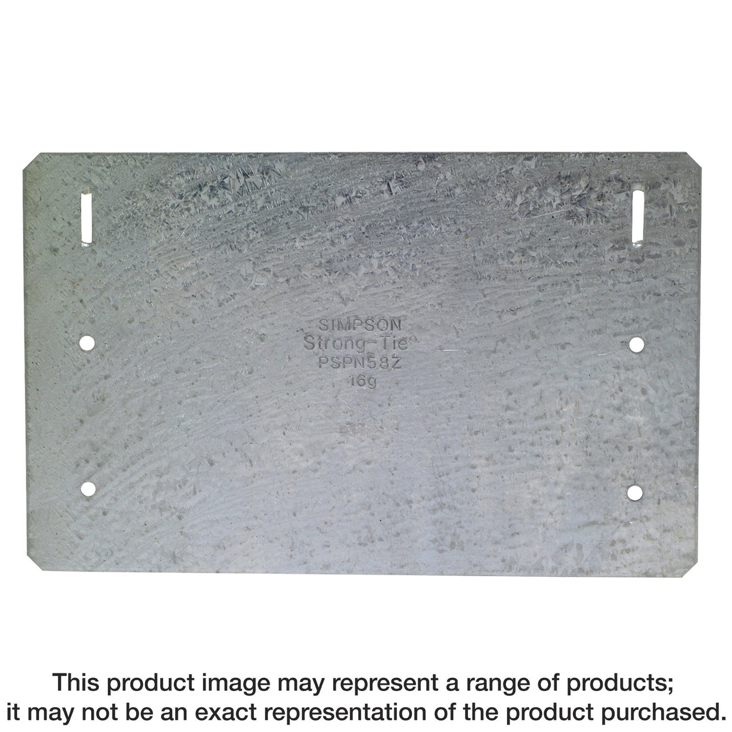 Simpson Strong-Tie PSPN58Z PSPNZ 5 in. x 8 in. ZMAX® Galvanized Protecting Shield Plate Nail Stopper (Pack of 3600)