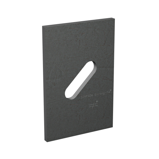 Simpson Strong-Tie BPS 3/4-6HDG BPS 3 in. x 4-1/2 in. HDG Slotted Bearing Plate with 3/4 in. Bolt Dia. (Pack of 1000)