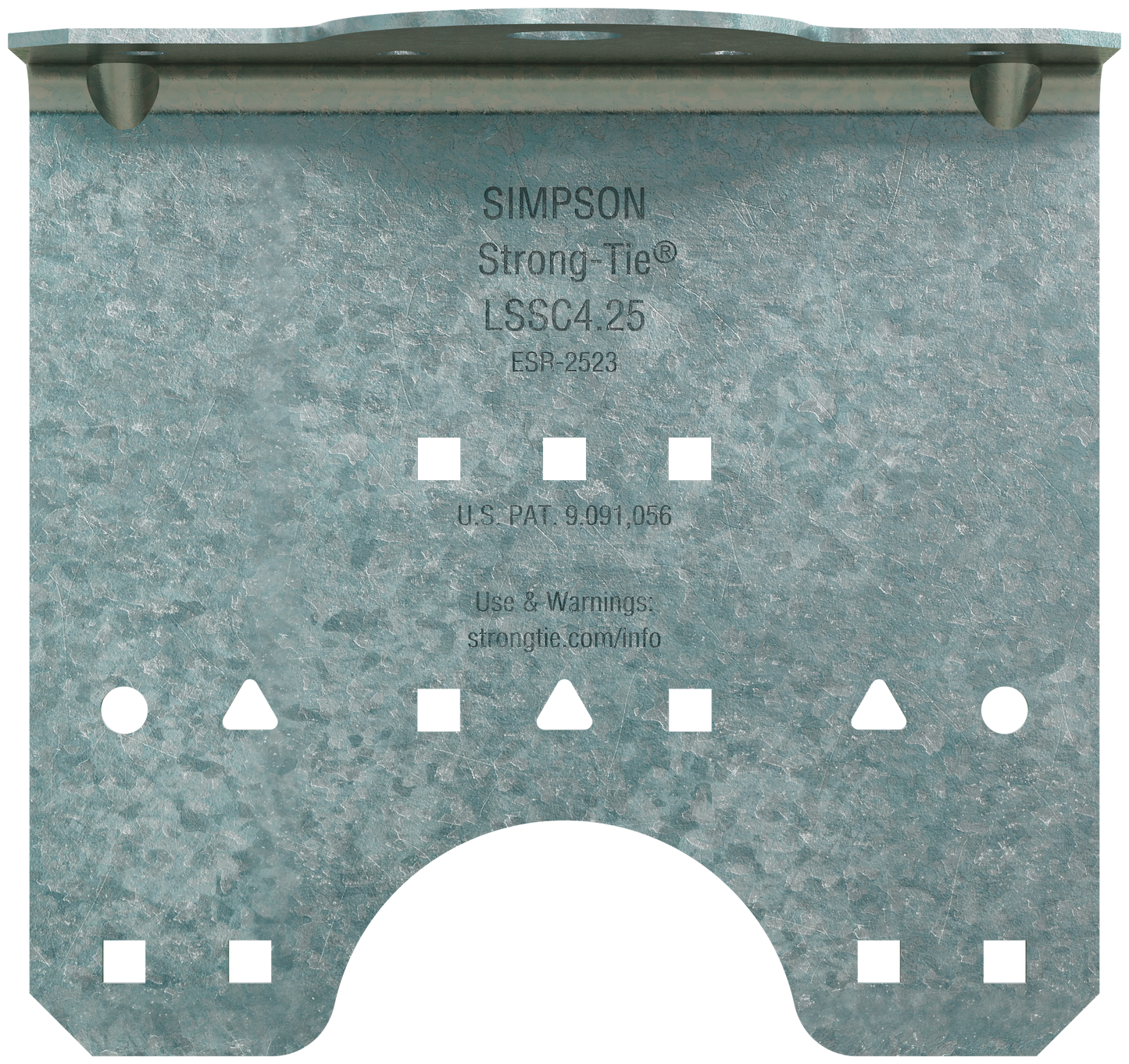 Simpson Strong-Tie LSSC4.25-R50 LSSC 4-1/4 in. 16-Gauge Galvanized Steel-Stud Clip (50-Qty) (Pack of 40)