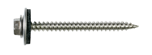 Simpson Strong-Tie T09150HWAC Metal-Panel Screw with EPDM Washer — #9 x 1-1/2 in. Hex Head, Type 316 (100-Qty) (Pack of 600)