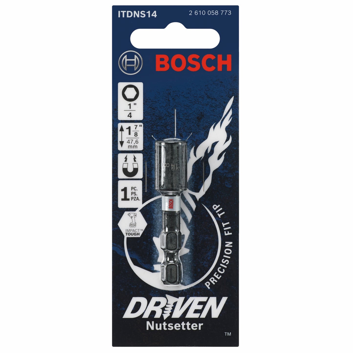 Aprietatuercas de impacto BOSCH ITDNS14 de 1/4 pulg. x 1-7/8 pulg.
