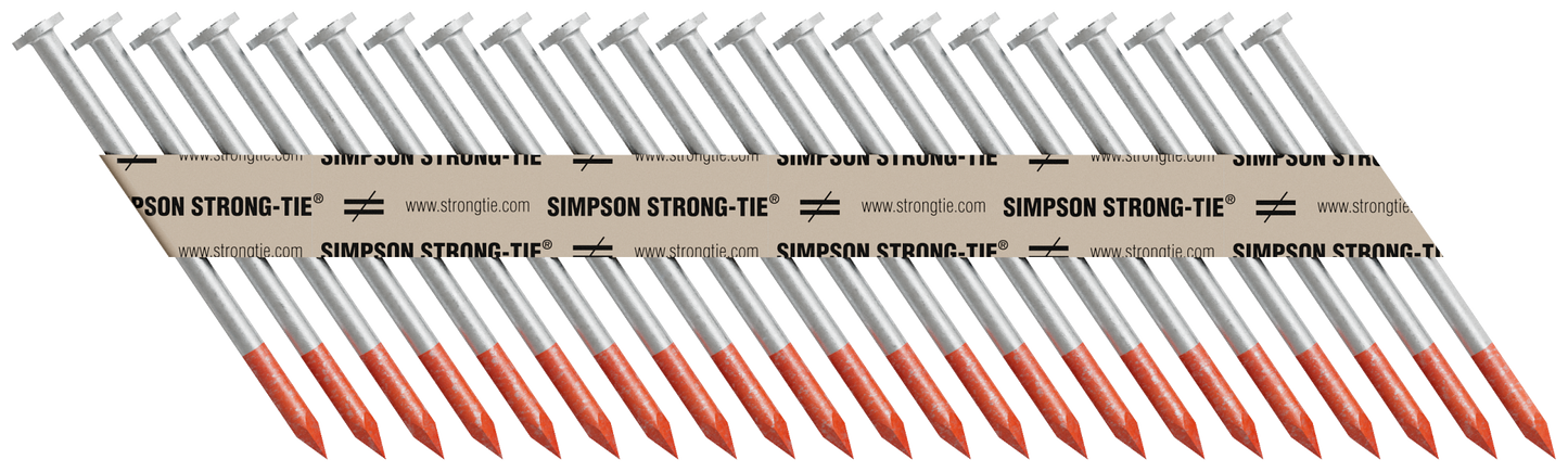 Simpson Strong-Tie 8DHDGPT2500 Strong-Drive® 33° SCN SMOOTH-SHANK CONNECTOR Nail — 2-1/2 in. x .131 in. HDG (2500-Qty)