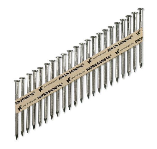Simpson Strong-Tie T10A250MCN Strong-Drive® 33° SCNR™ RING-SHANK CONNECTOR Nail — 2-1/2 in. x .131 in. Type 316 (1000-Qty) (Pack of 144)