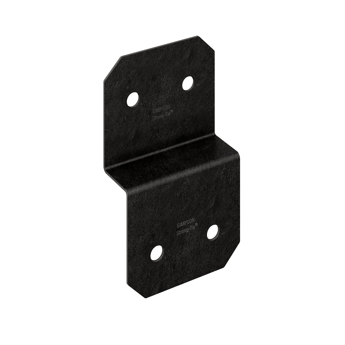 Simpson Strong-Tie APVDJT1.75-6 Outdoor Accents® Avant Collection™ 5-in. ZMAX®, Black Powder-Coated Deck Joist Tie for 1-3/4-in. Wood