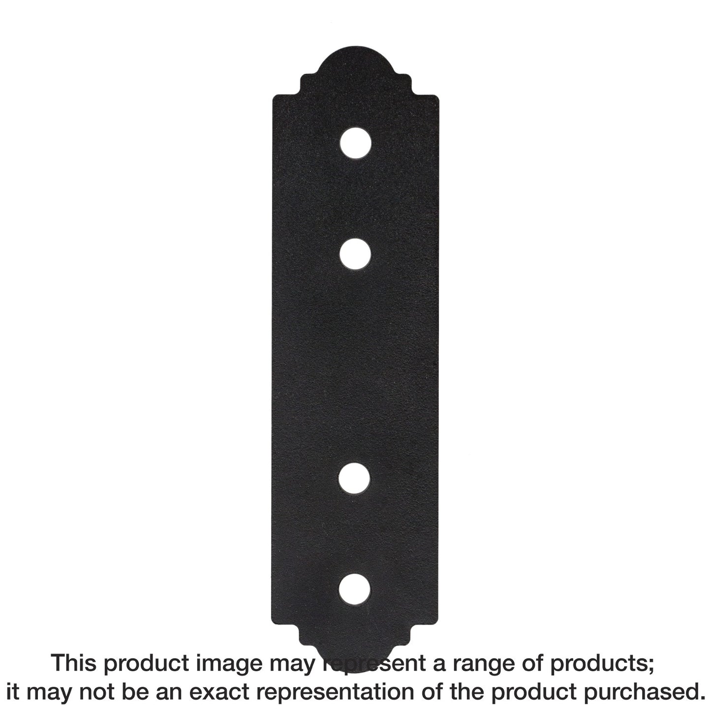Simpson Strong-Tie APST412 Outdoor Accents® Mission Collection® ZMAX®, Black Powder-Coated Strap for 4x