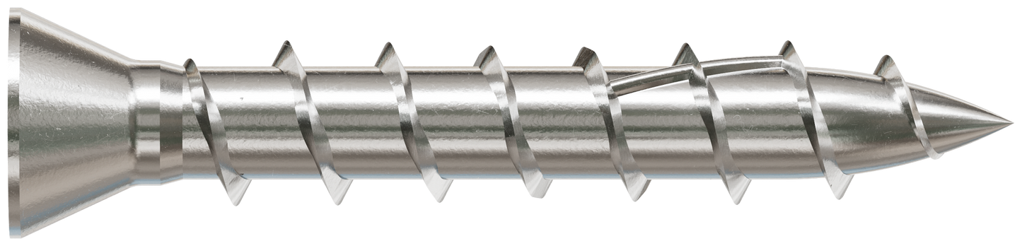 Simpson Strong-Tie S07100WP1 Deck-Drive™ DWP WOOD SS Screw — #7 x 1 in. T-15, Trim Head, Type 305 (1 lb.)