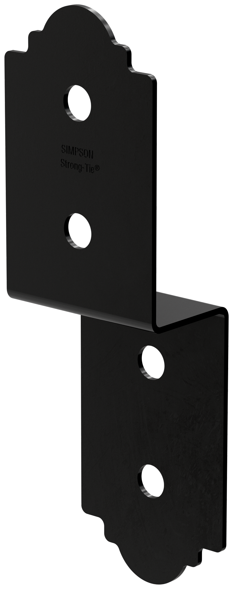 Simpson Strong-Tie APDJT1.75-4 Outdoor Accents® Mission Collection® 3 in. ZMAX®, Black Powder-Coated Deck Joist Tie for 1-3/4 in. Wood (Pack of 864)