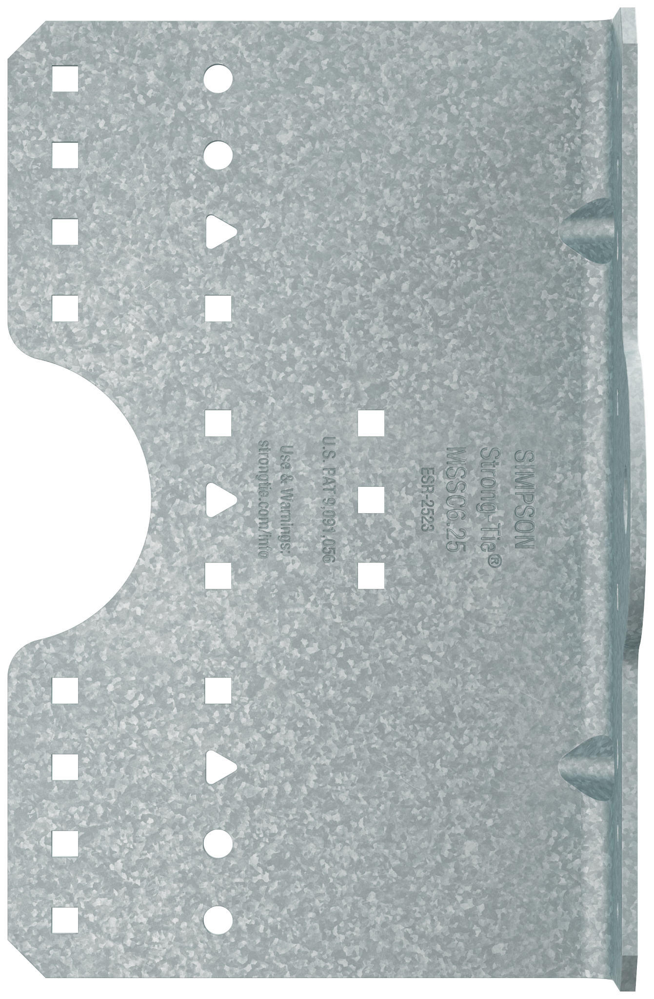 Simpson Strong-Tie MSSC6.25KW-KT20 MSSC 6-1/4 in. Kneewall Connector for 8 in. Framing Member w/ Bearing Plate (Qty-20)