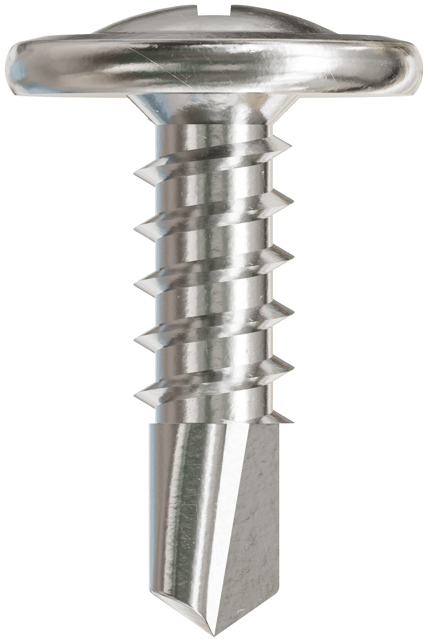 Simpson Strong-Tie F08T056KDB Self-Drilling Wire-Lath Modified Truss-Head Screw — #8 x 9/16 in. Type 410 (8000-Qty)