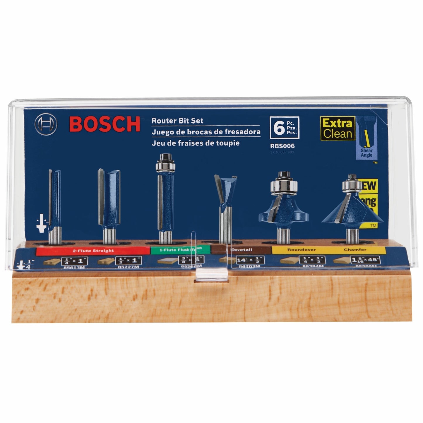Juego multiusos BOSCH RBS006 de 6 piezas con vástago de 1/4 pulg.