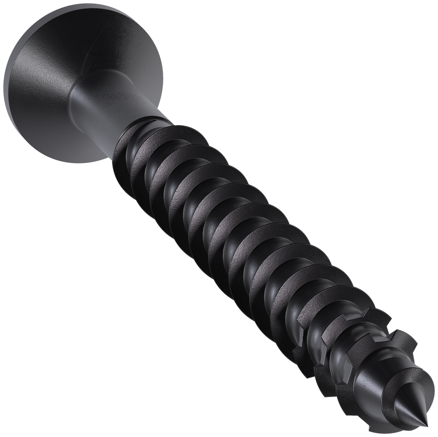 Simpson Strong-Tie TNTBL18214TF Titen Turbo™ — 3/16 in. x 2-1/4 in. 6-Lobe Flat-Head Concrete and Masonry Screw, Black (100-Qty)
