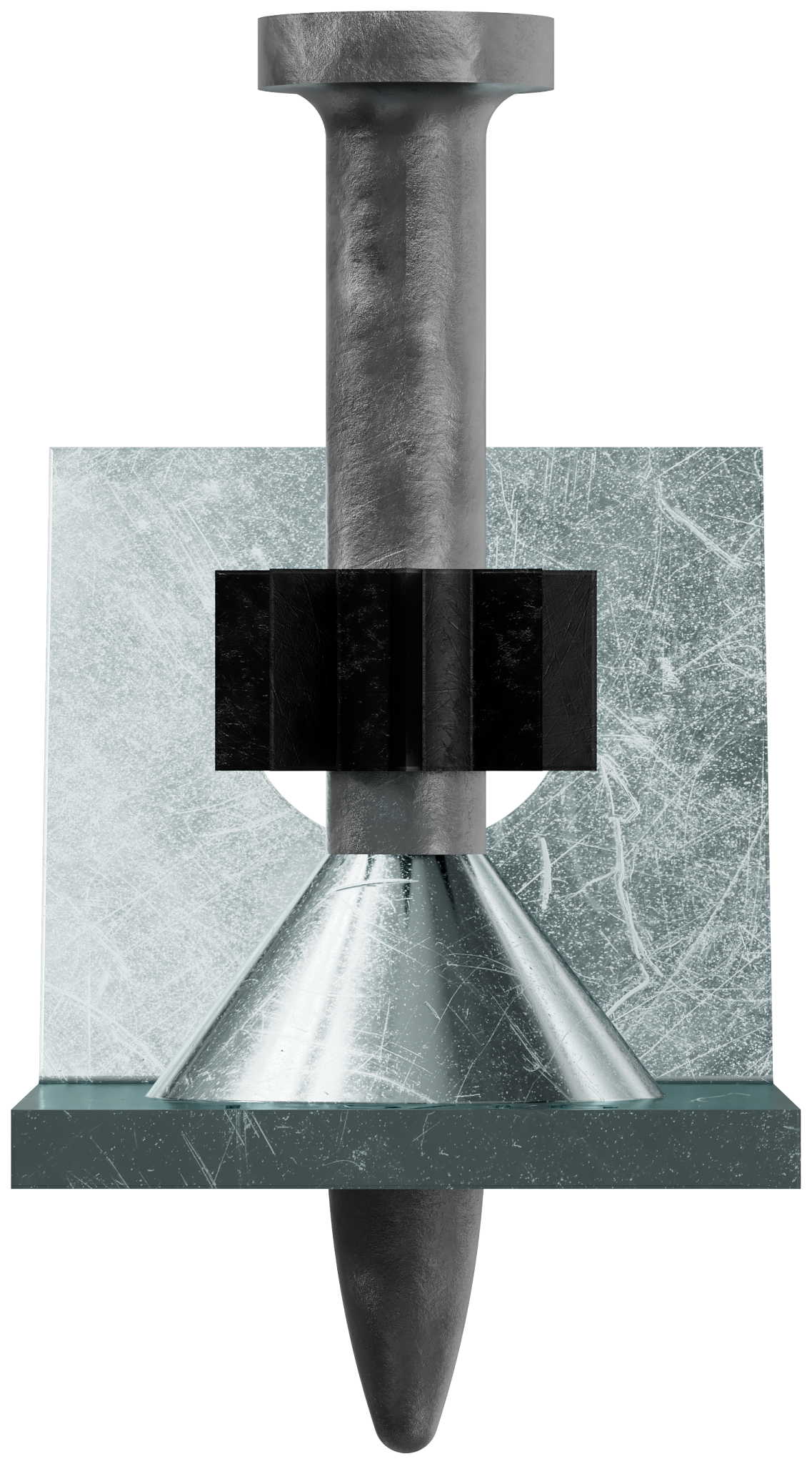 Simpson Strong-Tie PECLDPA-131 PECLDPA Powder-Actuated 120° Compact Ceiling Clip with 1-5/16 in. Pin (100-Qty)