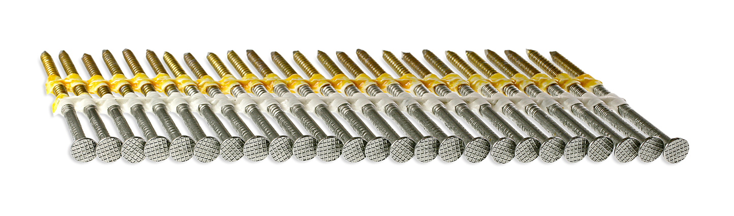 Simpson Strong-Tie S11A250CNB 20°–22° Plastic Strip, Full Round Head, Ring-Shank Nail — 2-1/2 in. x 0.120 in. Type 304 (4000-Qty)