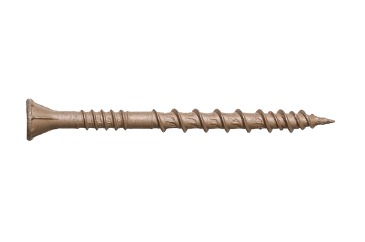 Simpson Strong-Tie DSVT114R5LB Deck-Drive™ DSV WOOD Screw — #8 x 1-1/4 in. T-25, Flat Head, Quik Guard®, Tan (5 lb.)