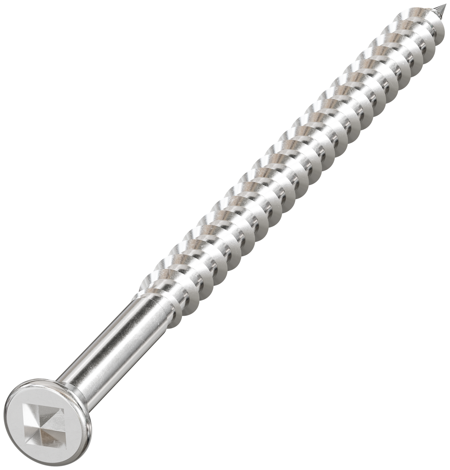 Simpson Strong-Tie SSDTH3S Trim-Head Screw — Sharp Point (Collated) — #7 x 3 in. #2 SQ Type 305 (1000-Qty) (Pack of 100)