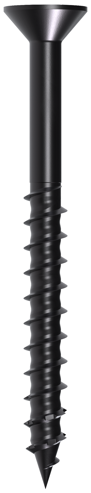 Simpson Strong-Tie TNTBL25234TF Titen Turbo™ — 1/4 in. x 2-3/4 in. 6-Lobe Flat-Head Concrete and Masonry Screw, Black (100-Qty)