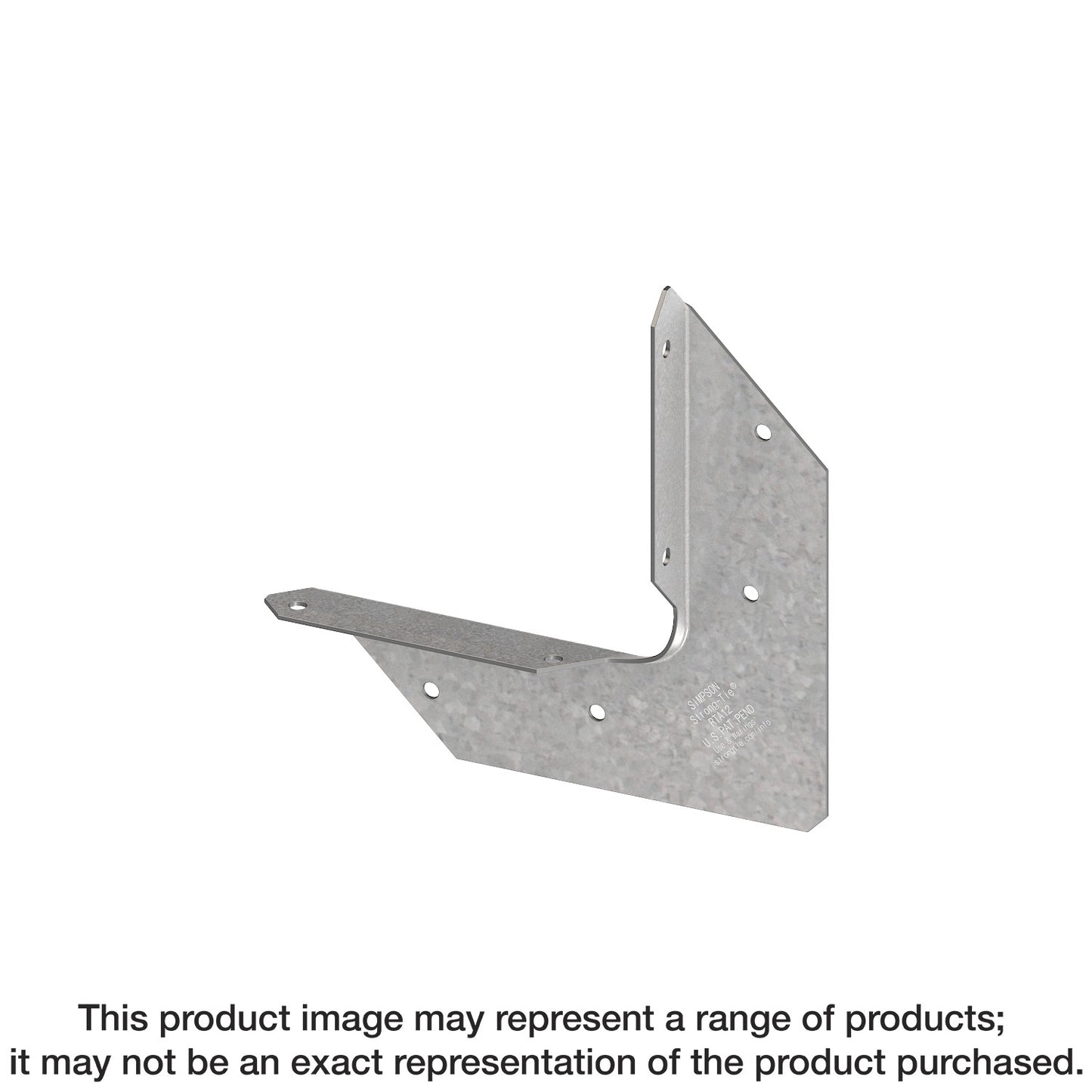 Simpson Strong-Tie RTA12Z RTA 18-Gauge ZMAX® Galvanized Rigid Tie® Angle for 1x2 Joist/Post