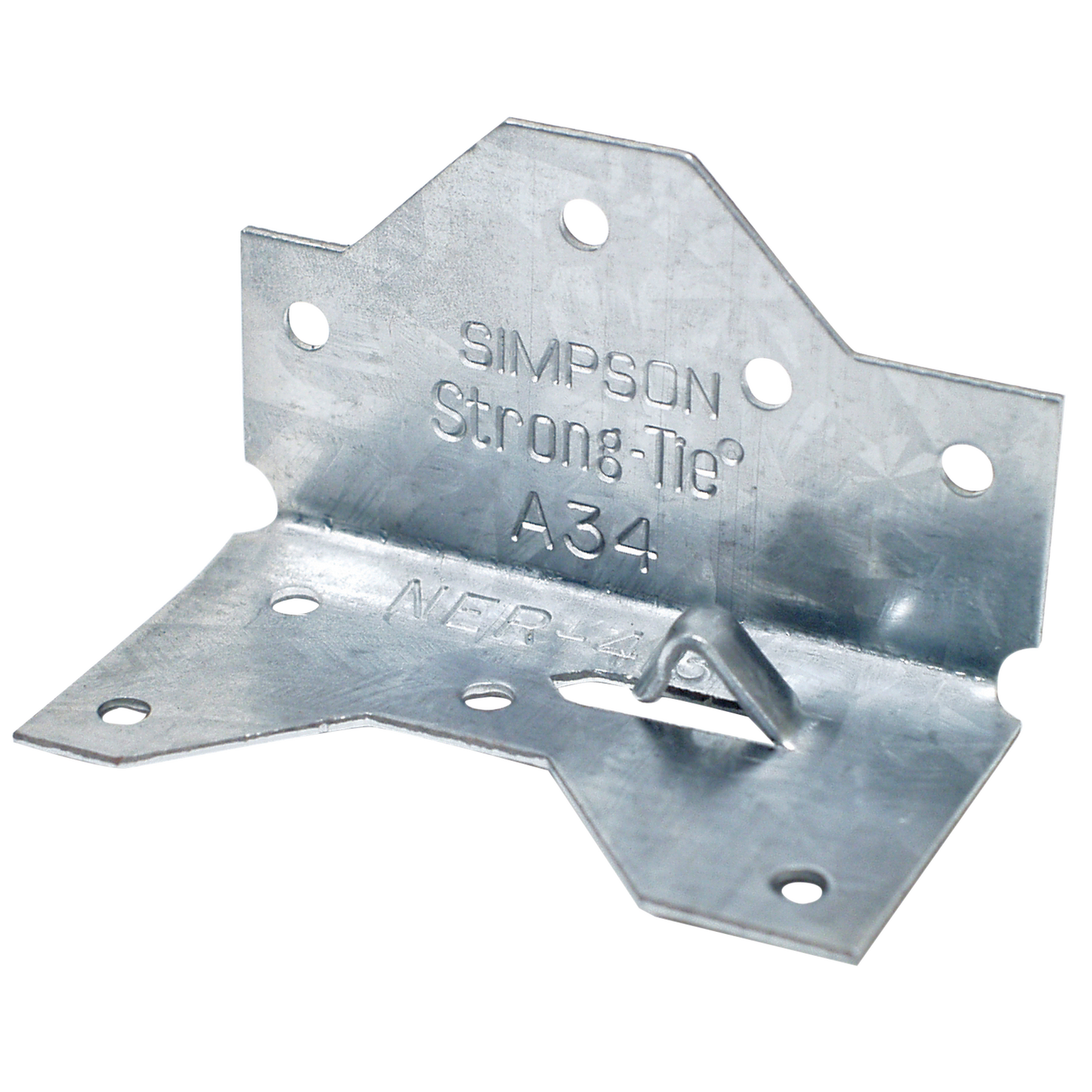 Simpson Strong-Tie A34 1-7/16 in. x 2-1/2in. Galvanized Framing Angle (Pack of 100)