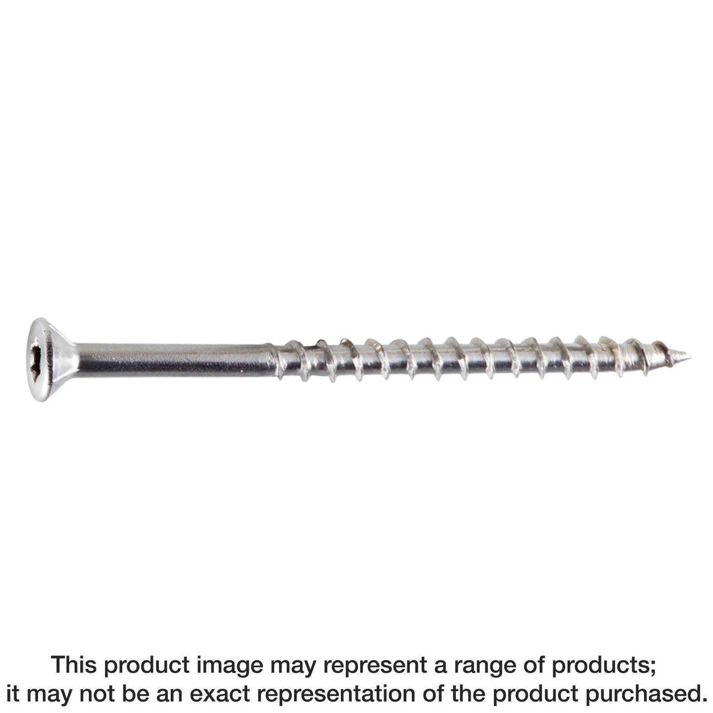 Simpson Strong-Tie T12450WP1 Strong-Drive® DWP WOOD SS Screw — #12 x 4-1/2 in. T-27, Flat Head, Type 316 (1 lb.) (Pack of 6)