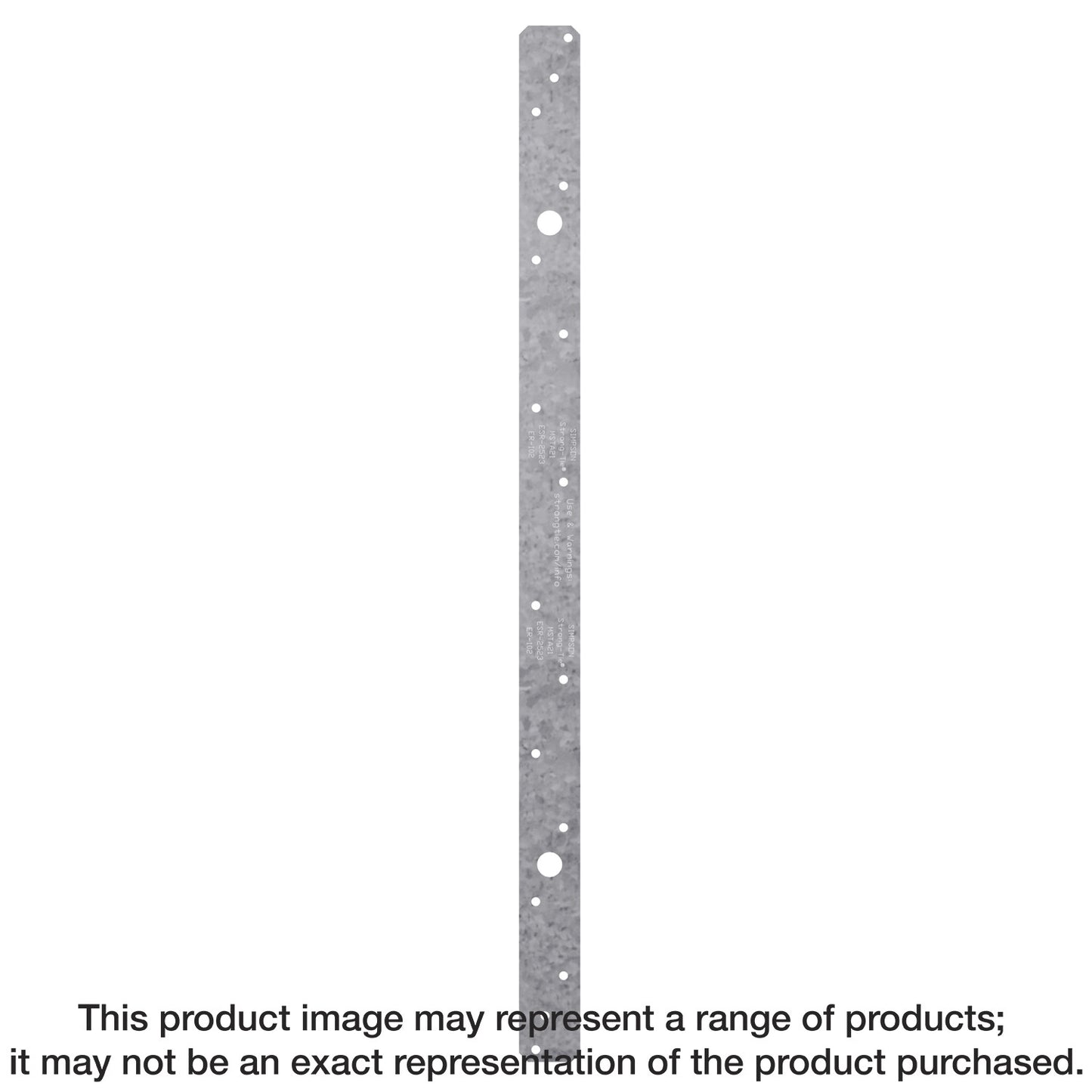 Simpson Strong-Tie MSTA18SS MSTA 18-in. 18-Gauge Stainless-Steel Medium Strap Tie